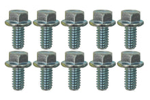 Load image into Gallery viewer, Moroso 1/4in-20 x .500in Serrated Zinc Flange Bolt  - 10 Pack