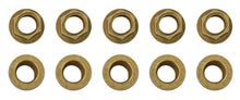 Load image into Gallery viewer, Moroso 1/4in-28 Zinc Flange Nut w/ Washer Face  - 10 Pack