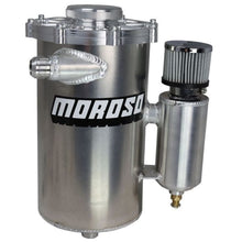 Load image into Gallery viewer, Moroso 15in Tall 7in Dia 6qt Dry Sump Tank w/Breather Tank