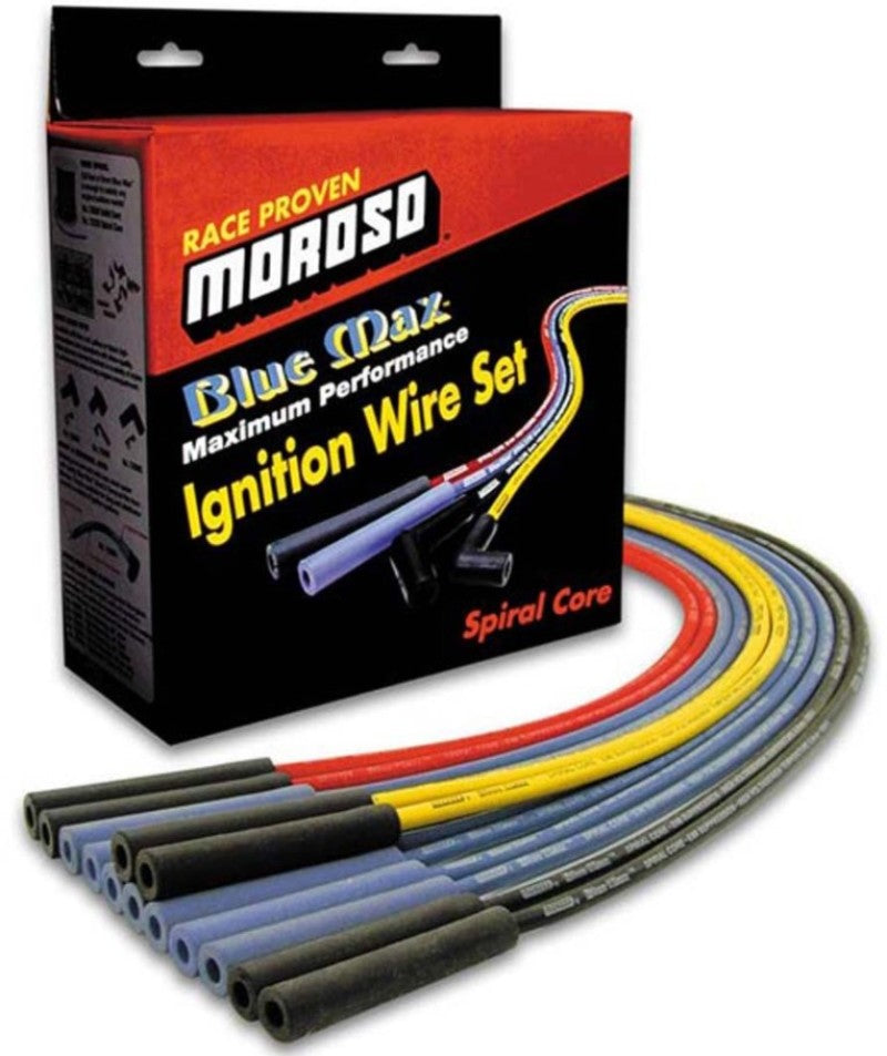 Moroso Universal Ignition Wire Set - Blue Max - Spiral Core - Unsleeved - Straight - Yellow